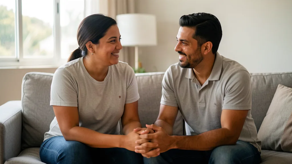A couple in honest conversation